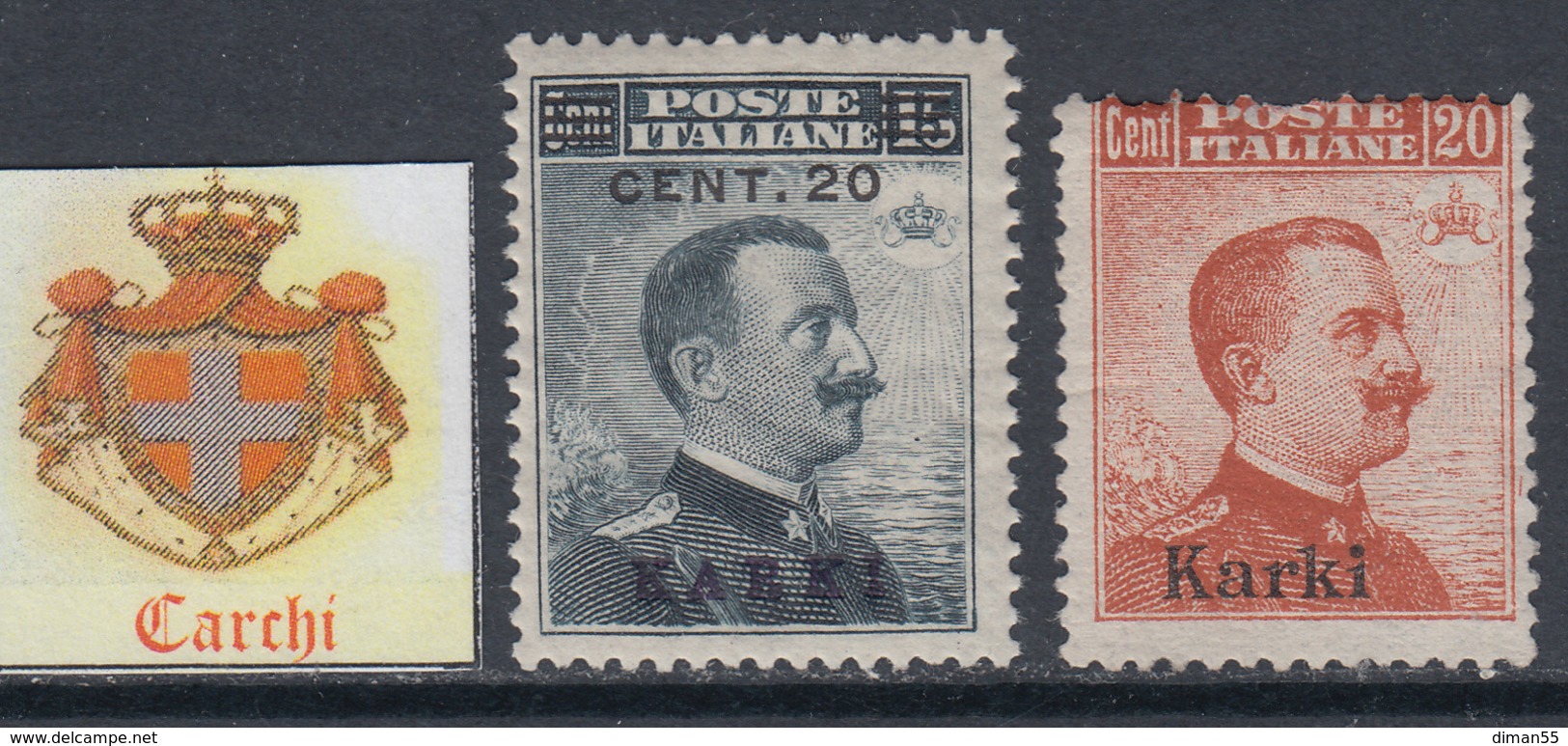 EGEO - CARCHI - N. 8+9 MNH**  (n.9 Difettoso) Cv 710 Euro - Egée (Carchi)