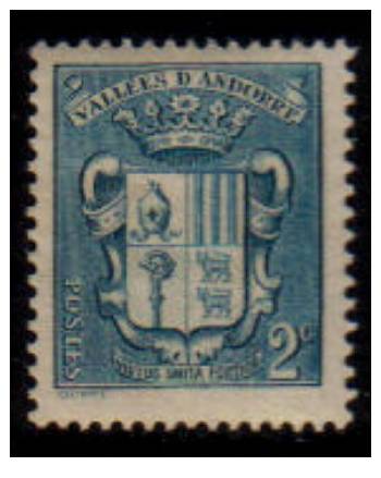 ANDORRA---French    Scott: # 66*   VF MINT Hinged - Unused Stamps