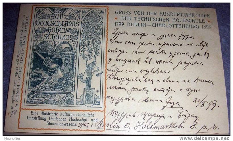 Germany,Berlin,Charlottenburg,Secession,School,vintage Postcard - Gutach (Breisgau)