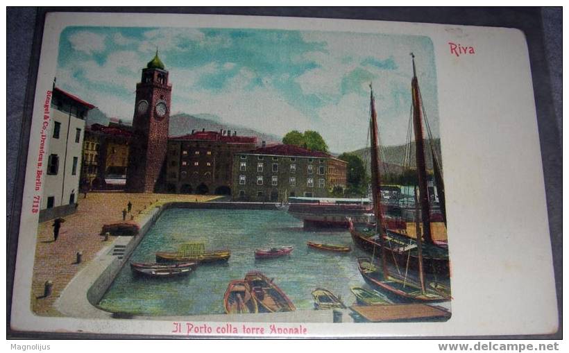 Switzerland, Italy, Riva, Stengel,vintage Postcard - Enge