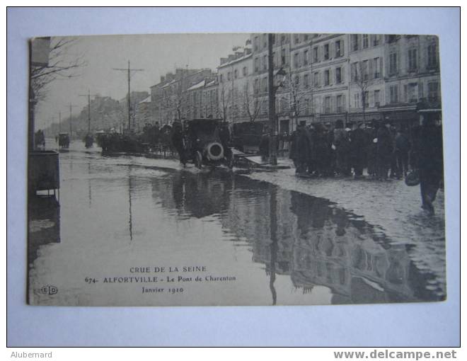 ALFORVILLE .Le Pont De Charenton. Crue De Seine 1910. - Alfortville
