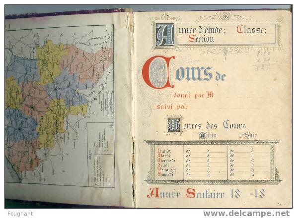 Cahier De Cours Ancien:+ 1800/1900:Un Peu De Tout. - 18 Ans Et Plus