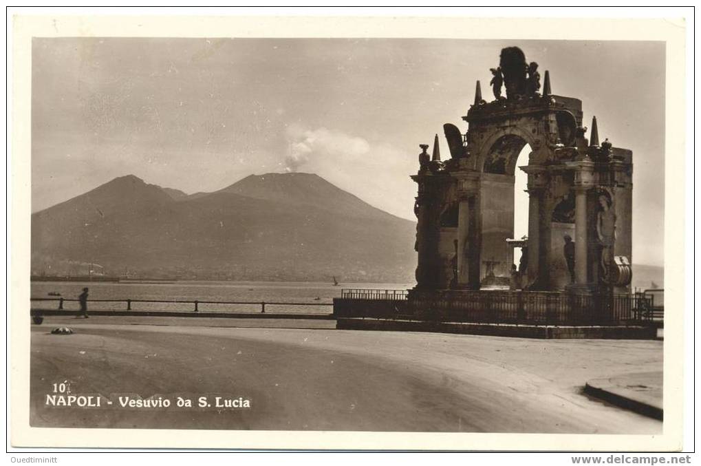 Italie.Napoli.Vesuvio Da S.Lucia.Belle Carte-photo. - Napoli (Naples)