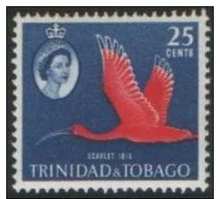 (7154).Trinadad & Tobago 1960 Scott N°97**. - Cigognes & échassiers