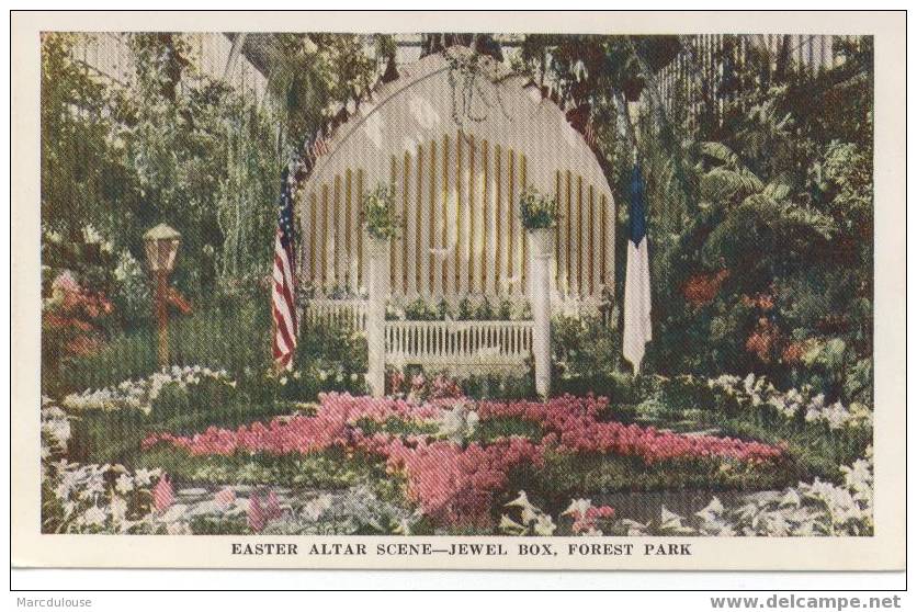 Saint Louis. Easter Altar Scene. Jewel Box, Forest Park. Floral Display. - St Louis – Missouri