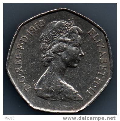 Grande-Bretagne 50 Pence 1969 Ttb - 50 Pence