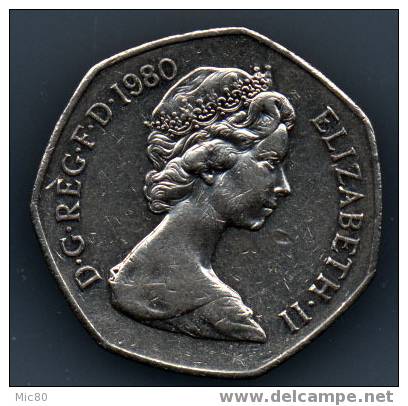 Grande-Bretagne 50 Pence 1980 Ttb - 50 Pence