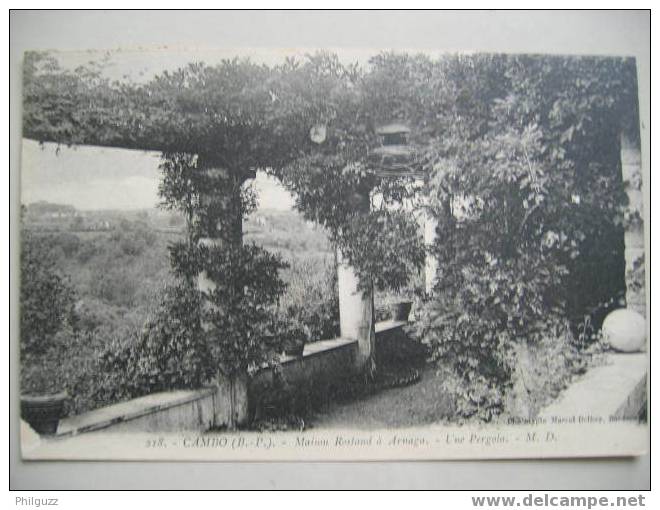 CARTE POSTALE CPA 64 CAMBO LES BAINS LA MAISN ROSTAND A ARGANA Une Pergola - Cambo-les-Bains