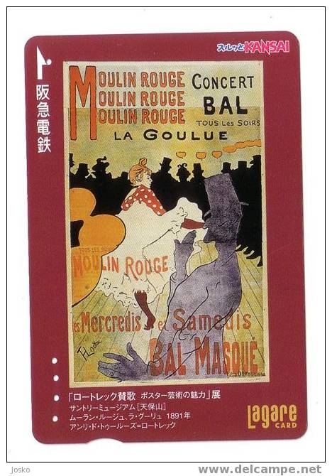MOULIN ROUGE - Concert - Bal - Tous Les Soirs - La Goule - Bal Masque ...  ( Japan , Japon ) - Pittura