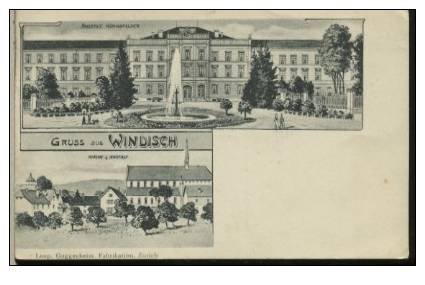 WINDISCH  Gruss Au  Anstalt Konigsfelden  Kirche **** TOP BELLE CARTE RARE   **** - Windisch