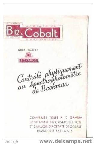 BUVARD - B 12 COBALT - TORAUDE - PETIT FORMAT - Drogerie & Apotheke