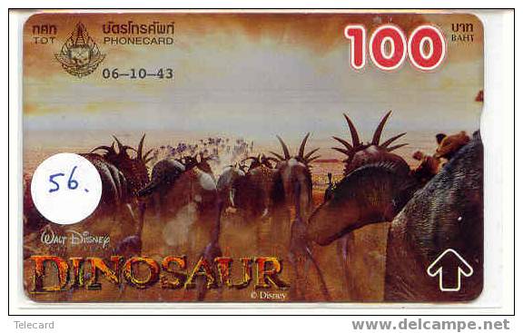 Telefoonkaart Disney DINOSAUR Thailand. Phonecard Disney Thailand  - (56) - Disney