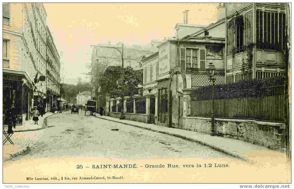 SAINT-MANDE - Grande Rue,Vers La 1/2 Lune - Saint Mande