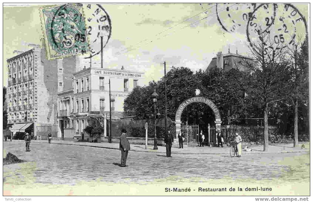 SAINT-MANDE - Restaurant De La Demi-Lune - Saint Mande