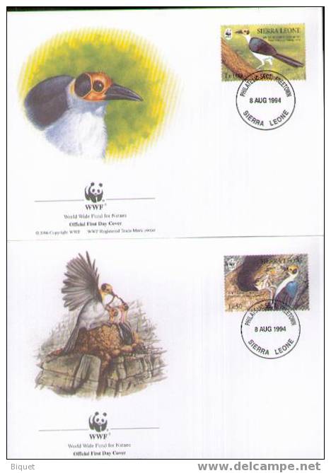 Splendide Série De FDC De Sierra Leone Sur Les Oiseaux - Piciformes (pájaros Carpinteros)
