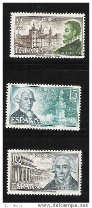 Spain 1973 Great Spanish Architects MNH - Unused Stamps