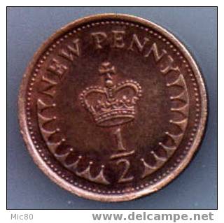 Grande-Bretagne 1/2 Penny 1973 Ttb - 1/2 Penny & 1/2 New Penny