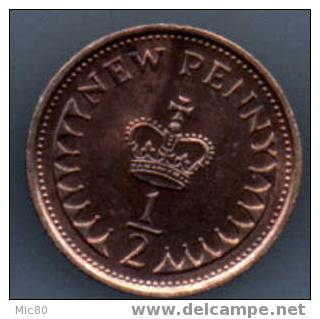 Grande-Bretagne 1/2 Penny 1974 Ttb - 1/2 Penny & 1/2 New Penny