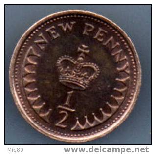 Grande-Bretagne 1/2 Penny 1976 Ttb+ - 1/2 Penny & 1/2 New Penny