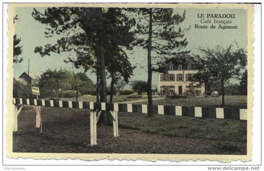 Heer-Agimont (Hastière). Café-hôtel Français "Le Paradou" (à 20 Mètres De La Frontière Française). Route De Agimont. - Hastière