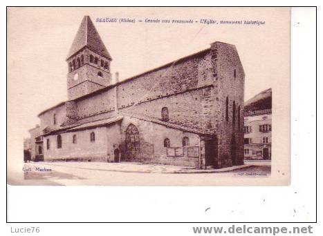 BEAUJEU - Grands Vins Renommés  - L´Eglise, Monument Historique - Beaujeu