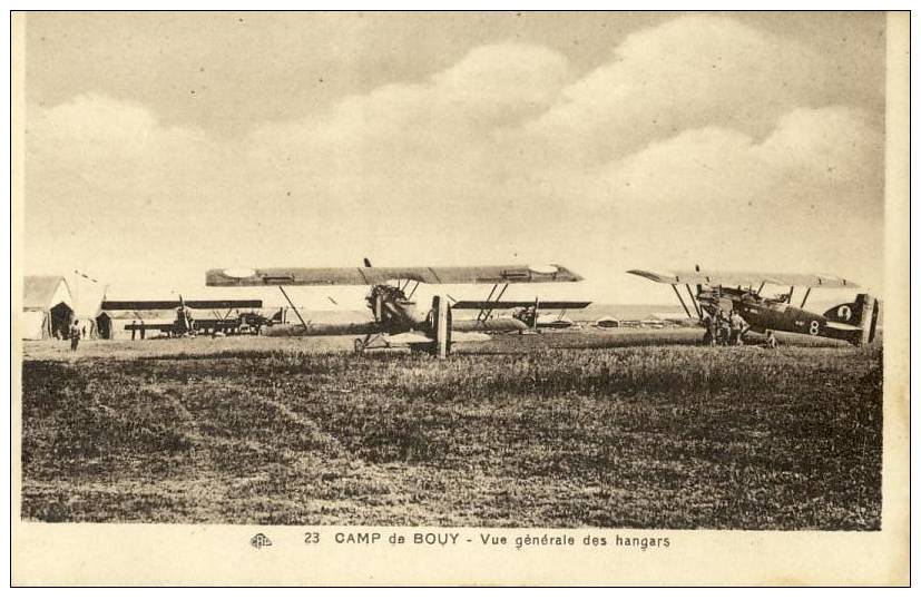 BOUY 51 - Camp De Bouy - Vue Générale Des Hangars - Vliegvelden