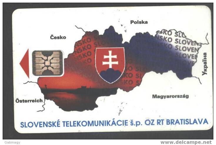 SLOVAKIA - 004 - MAP OF SLOVAKIA - 30.000EX. - Slovaquie