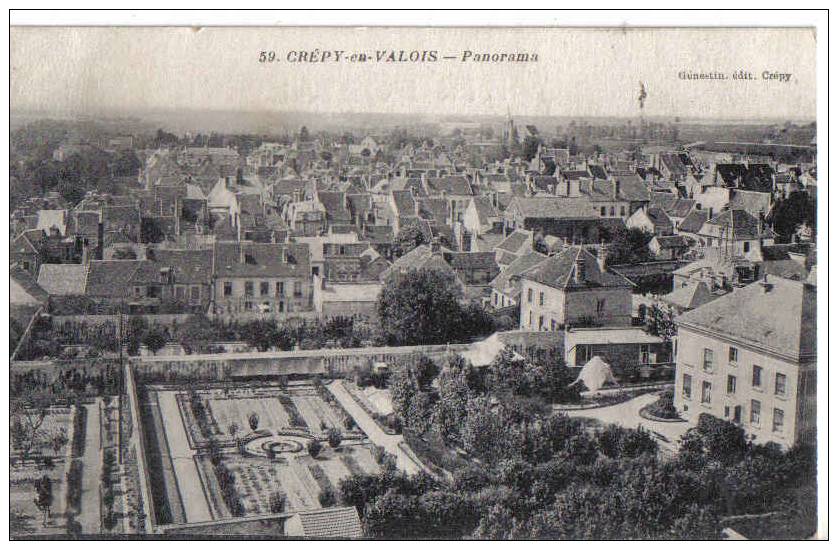 Crépy-en-valois Panoramr Cpa Bon état - Crepy En Valois