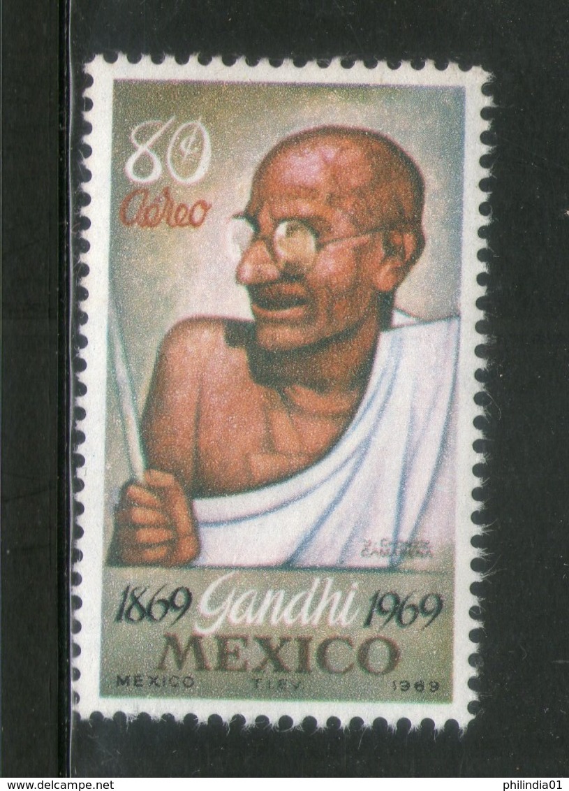 Mexico 1969 Mahatma Gandhi Of India Non-Violence Sc C352 MNH # 1031A - Mahatma Gandhi