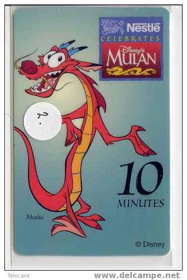 Disney Phonecard MULAN Walt Disney World Orlando USA  (2) - Disney