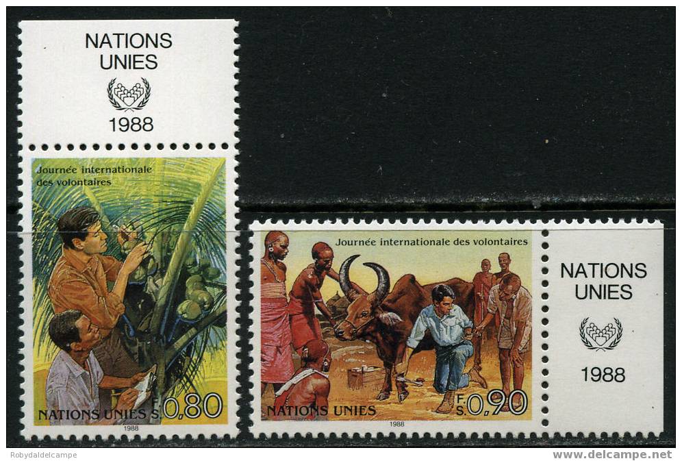 O.N.U. GINEVRA - 1988 - Unificato # 167/168 Con Appendice - (**) - Unused Stamps