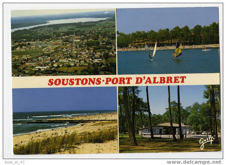 {32923} 40 Landes Soustons Port D' Albret , Multivues , Vue Aérienne Plage Camping Municipal  Airial ; Ed  Photo Guelfi - Soustons