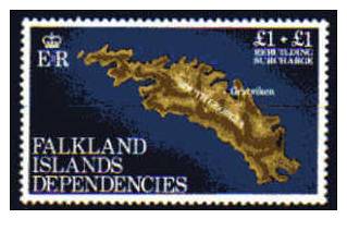 Falkland Dépendances : Georgie Du Sud N° 115 XX Surtaxe Pour La Reconstruction, Sans Charnière, TB - Géorgie Du Sud