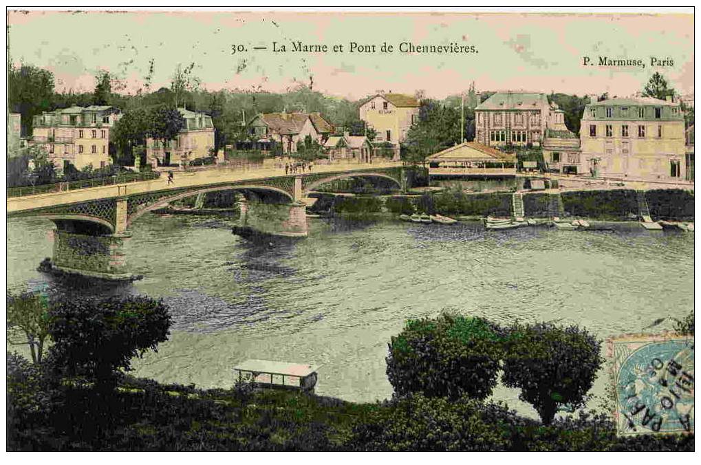 30 - La Marne Et Pont De Chennevieres - Chennevieres Sur Marne