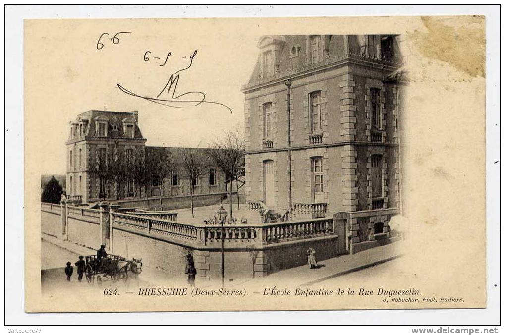 K3 - BRESSUIRE - L'école Enfantine De La Rue Duguesclin (carte Précurseur) - Bressuire