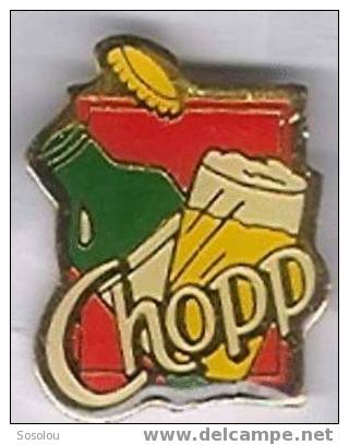 Chopp. La Bouteille Et Le Verre - Beer