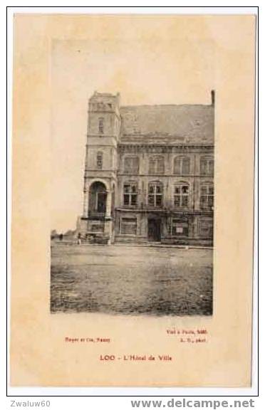 Loo, Lo: L'Hôtel De Ville, WOI, Guerre Mondiale I - Lo-Reninge