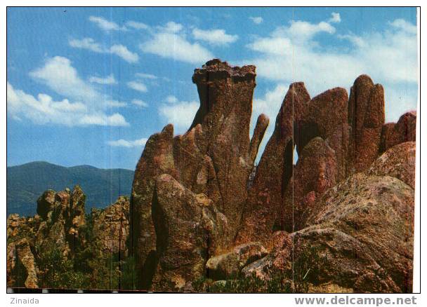 CARTE POSTALE DE CORSE - PIANA - LES CALANCHES - ROCHER SCULTE DU DROMADAIRE - Dolmen & Menhirs