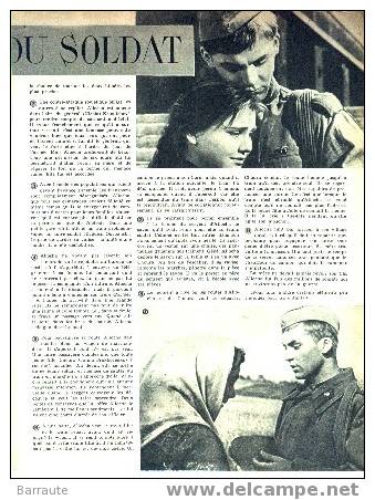 DEUX PAGES 10 Photos N&b FIlm LA BALLADE Du SOLDAT De TCHOUKRAI. 1960 . - Bioscoopreclame