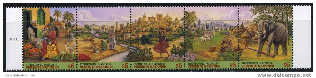 O.N.U. VIENNA - Unificato # 209/213 - (**) - Unused Stamps