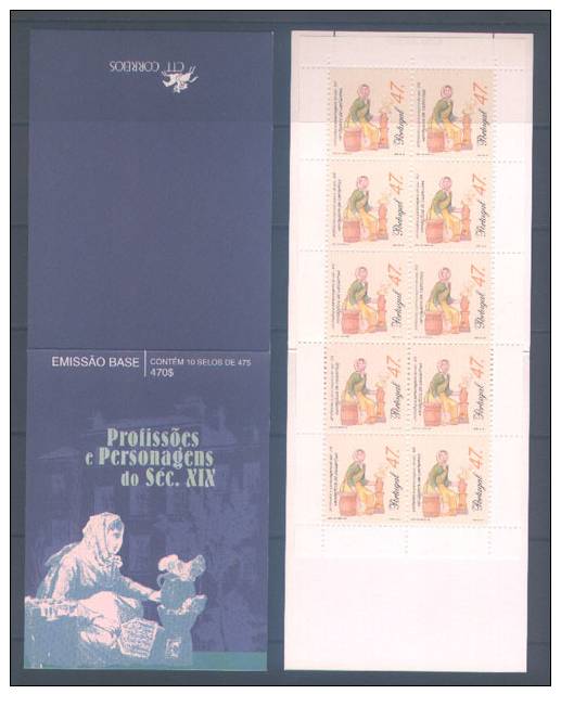 Portugal  Carnet Vendeuse De Châtaignes 1996 ** Booklet Chestnuts Salesperson 1996 ** - Markenheftchen