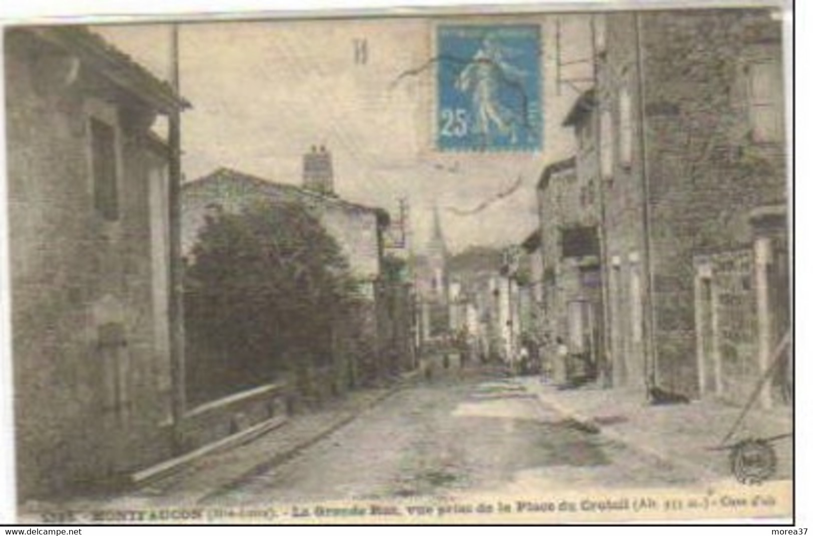 MONTFAUCON EN VELAY   La Grande Rue   Vue Prise De La Place Du CROTEIL - Montfaucon En Velay