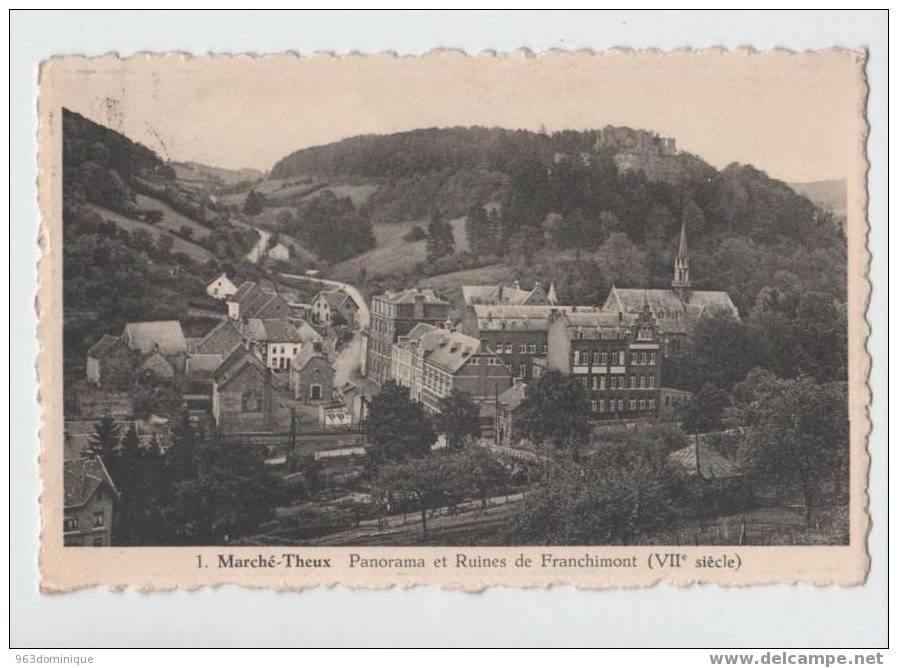 Marché-Theux - Panorama Et Ruines De Franchimont - Theux