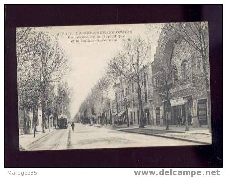 13708 La Garenne Colombes Bd De La République & La Palace Garennois édit.E.M. N°7011 Tramway - La Garenne Colombes