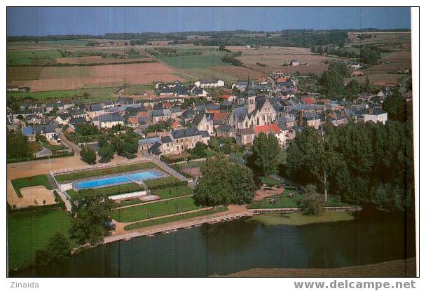 CARTE POSTALE DE LUCHE-PRNGE  - VUE GENERALE AERIENNE - Luche Pringe