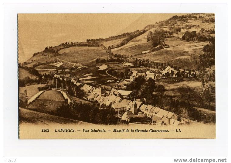 - LAFFREY . VUE GENERALE . MASSIF DE LA GRANDE CHARTREUSE - Laffrey