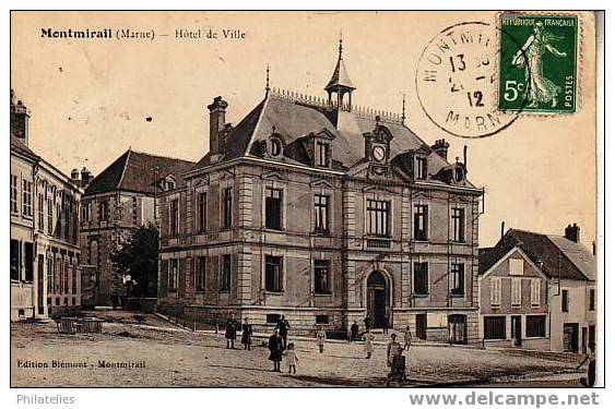 MONTMIRAIL  LA MAIRIE  1912 - Montmirail