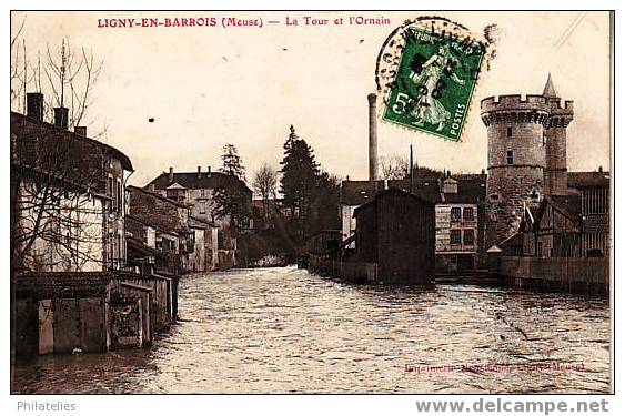 LIGNY  LA TOUR ET L ORNAIN 1907 - Ligny En Barrois