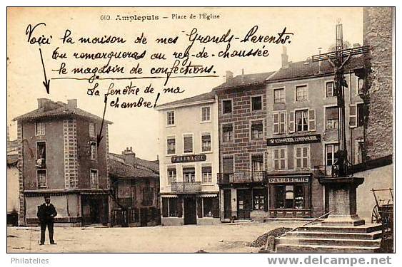 AMPLEPUIS   PLACE DE L EGLISE - Amplepuis