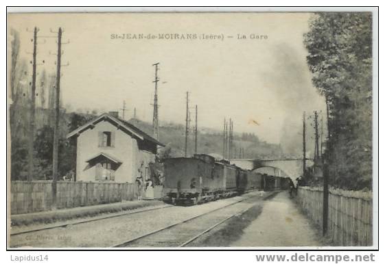 74 B / CPA   St JEAN DE MOIRANS  LA GARE (isère) - Moirans